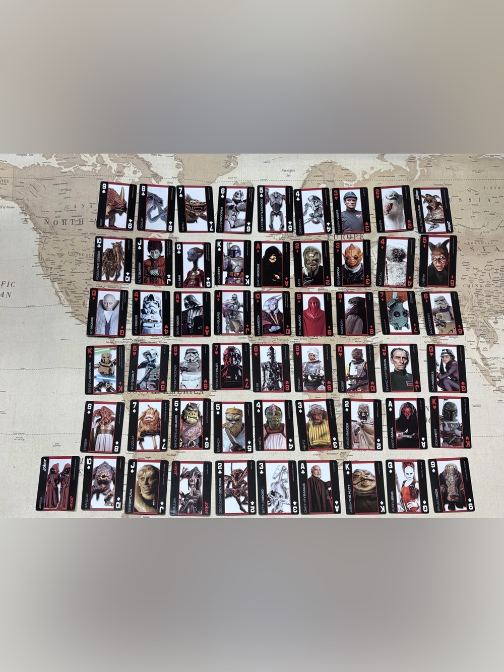 Star Wars Villains Playing Cards Cartamundi 52 - Card Deck 2011 Vader Maul
